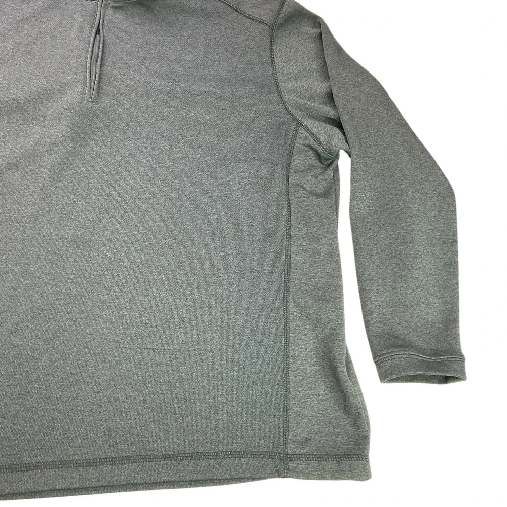 Pebble Beach Gray Quarter Zip Pullover Mens XL Performance Heathered Golf Top